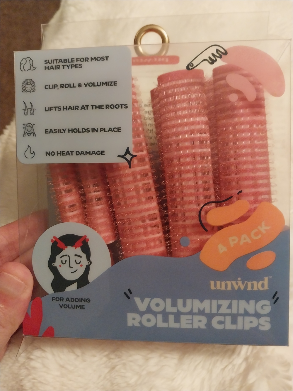Volumizing Roller Clips - Pink (4 Pack)